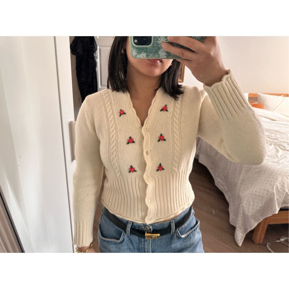 SOLD Rouje wool cardigan - Picture 2 of 8